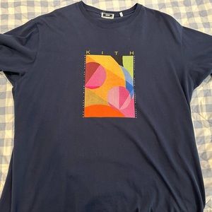 Men’s Kith logo tee - navy XL